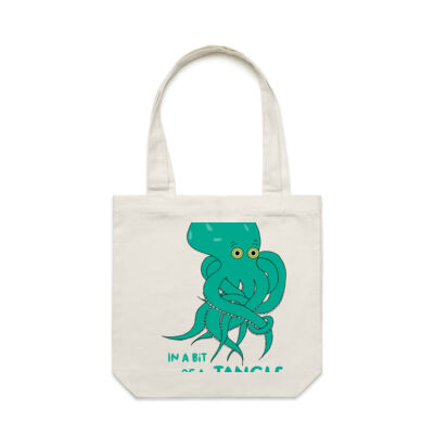 In a bit of a Tangle - Carrie Tote Bag Thumbnail